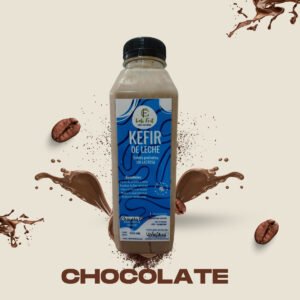 Kefir de leche Natural  sabor chocolate de 500 ml artesanal sin Lactosa sin conservantes