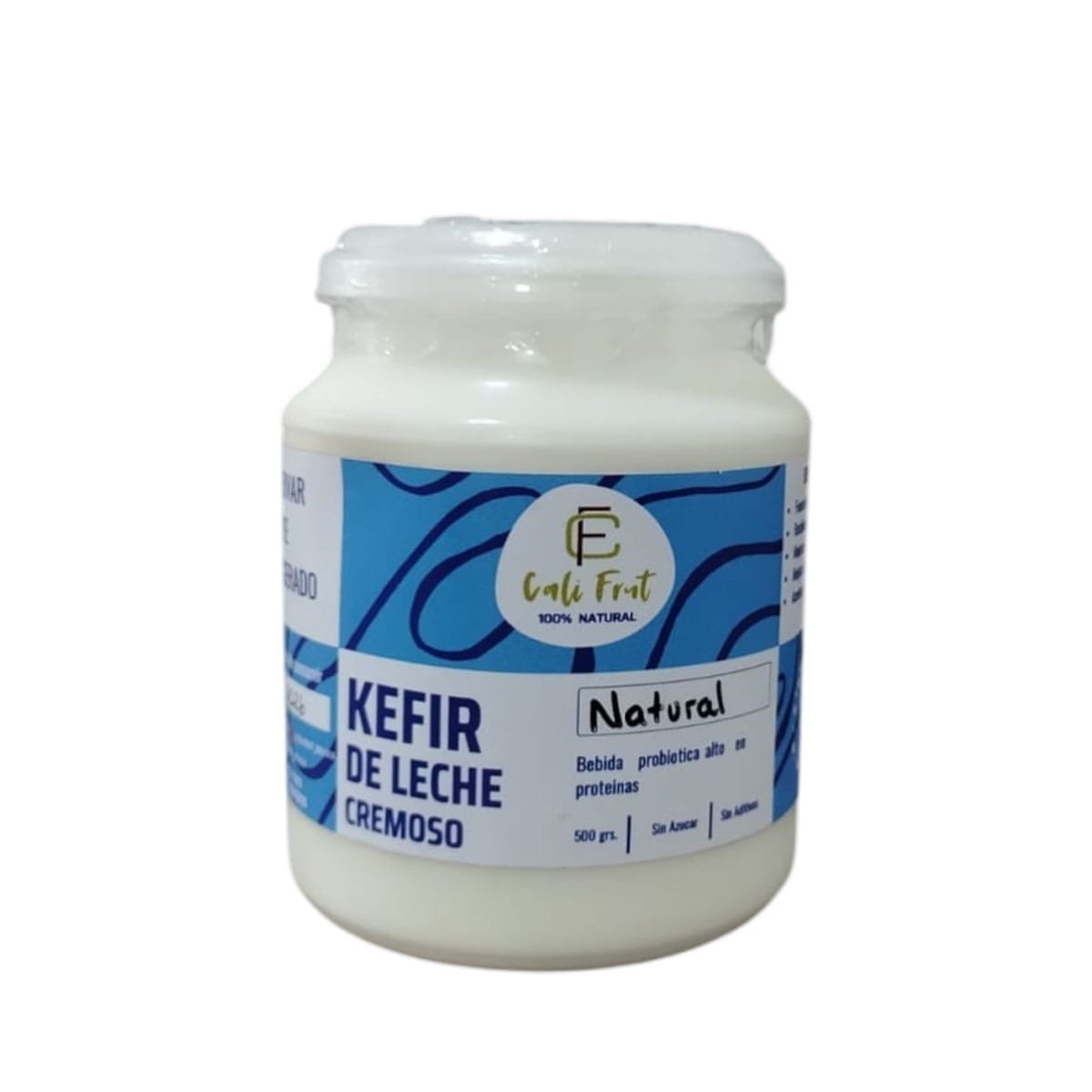 Kefir de leche Cremoso Natural 500 grs. (estilo griego) artesanal sin conservantes sin lactosa
